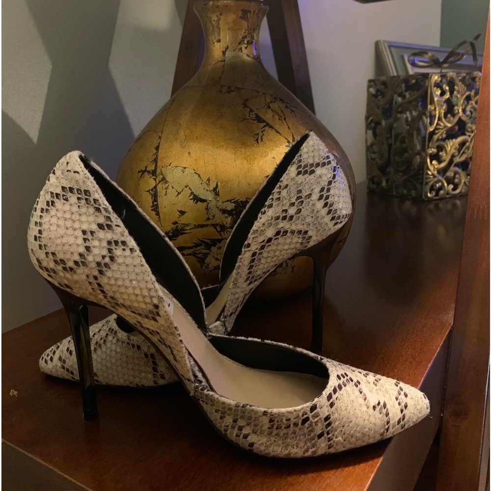 Steve Madden  snake skin heels